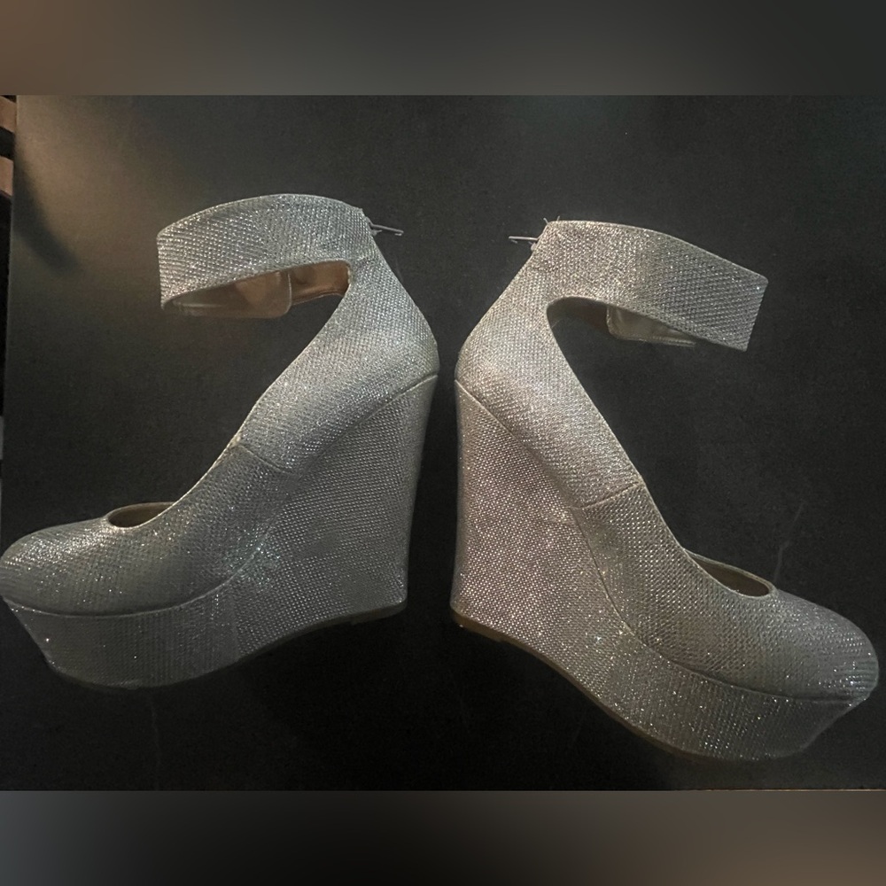 Dream pairs women’s sparkling silver platforms - Picture 11 of 12